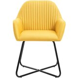  Jedilni stoli 4 kosi rumeno blagi | Shoptok.si