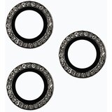  KALJENO STAKLO HARD DIAMOND ZA KAMERU (LEĆA) ZA IPHONE 15 PRO/15 PRO MAX BLACK (LEĆA 3KOM) | shoptok.hr