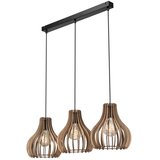  Visilica na sajli TUCCI 3xE27/15W/230V hrast/crna | Eponuda.com