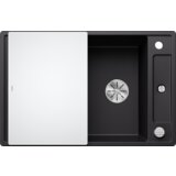 Blanco sudoper AXIA III 45 S InFino SILGRANIT daska staklo, s dalj. upr. - CRNA | shoptok.hr