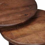  Stolovi za kavu na sklapanje 3 pcs Čvrsto drvo manga | Eponuda.com