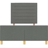  Krevetna konstrukcija Tamno siva 120 x 190 cm tkanina | shoptok.hr