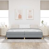  s opruga kutije Svijetlo siva 200 x 200 cm tkanina | shoptok.hr