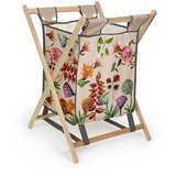 Madre Selva košara za odlaganje s konstrukcijom od borovine flores salvajes, 50 l | shoptok.hr