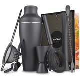 Vonshef 9 delni set za koktajle Parisian - mat črn | Shoptok.si