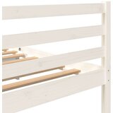 vidaXL Posteljni okvir bel iz trdnega lesa 150x200 cm 5FT | Shoptok.si