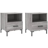 Maison Chic Dvo delni komplet Nočne omarice - Nočne mize siva sonoma 40x35x47,5 cm inženirski les, (21686834) Cene