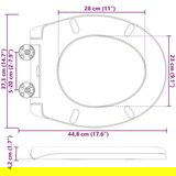  Brzo Odvojivo Sjedište WC-a s Mekim Zatvaranjem Duroplast Antracit | shoptok.hr