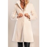 Fenzy Eleganten Plašč Nusca, Krema | Shoptok.si