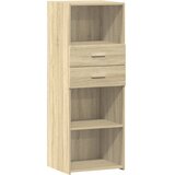  Visoka komoda boja hrasta 45 x 42,5 x 124 cm konstruirano drvo | Eponuda.com