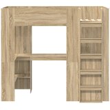  Okvir kreveta na kat s stolom Sonoma hrast 80 x 200 cm | shoptok.hr