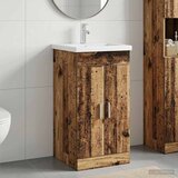  Kupaonski umivaonik s sudoperom Staro drvo 42 x 40 x 84,5 cm | shoptok.hr