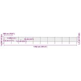  Vrtna ograda s obručem na vrhu Čelik 1781,5 x 120 cm Crna | shoptok.hr
