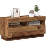 TV ormarić LED boja staro drvo 80x35x40 cm konstruirano drvo | shoptok.hr
