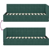  Kutni okvir kreveta s uzglavljem Tamnozelena 80 x 200 cm Baršun | shoptok.hr