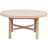 Rowico Okrogla mizica s keramično ploščo v naravni barvi 90x90 cm Marsden – | Shoptok.si