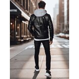 DStreet Kurtka męska skórzana czarna | Shoptok.si