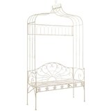  Klupa 122 cm željezna antikna bijela | shoptok.hr