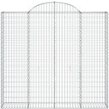  Lučne gabionske košare 2 kom 200x50x180/200cm pocinčano željezo | shoptok.hr