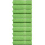 vidaXL Brisače 10 kos zelena 70x140 cm 360 gsm 100% bombaž | Shoptok.si