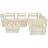  6-dijelna vrtna garnitura od paleta od impregnirane smrekovine | shoptok.hr