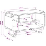  TV stalak 80 x 36 x 45 cm Staro drvo Konstruirano drvo | shoptok.hr