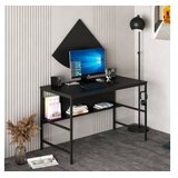 Hanah home Greta Matte 7041 Crni radni sto 120x74x60 cm, Crna | Eponuda.ba