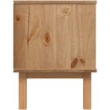 TV ormarić OTTA smeđe-sivi 113,5x43x57 cm od masivne borovine | Eponuda.com