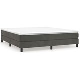 The Living Store Posteljni okvir temno siv 160x200 cm žamet - Box Spring Posteljni Okvir, (21488276) | Shoptok.si