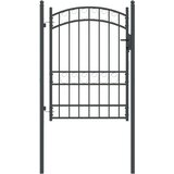 vidaXL Ogradna vrata Siva 170 x 100 cm Čelik s praškastim premazom | shoptok.hr