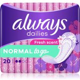 Always Dailies Normal To Go Fresh dnevni vložki 20 kos Cene