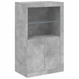  Komoda s LED svjetlima siva boja betona 162 x 37 x 100 cm | shoptok.hr
