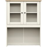  Visoka komoda VIGO bijela 80 x 40 x 176 cm od masivne borovine | shoptok.hr