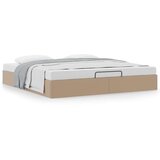 vidaXL okvir kreveta bez madraca cappuccina 200x200 cm od umjetne kože | shoptok.hr