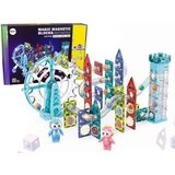 Lean_Toys Žareča krogla, diapozitiv, magnetne kocke, panoramsko kolo dvigala, 129 elementov | Shoptok.si