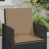  Jastučići za sjedenje i leđa 4 pcs Sivosmeđa 47 x 45 x 2 cm | shoptok.hr