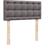  s oprugama i madracem sivi 80 x 200 cm od umjetne kože | shoptok.hr