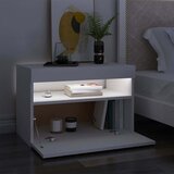 TV ormarić s LED svjetlima bijeli 60x35x40 cm | shoptok.hr