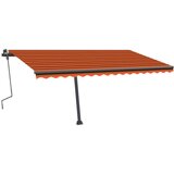  Prostostoječa ročna zložljiva tenda 400x300 cm oranžna/rjava, (20729019) | Shoptok.si