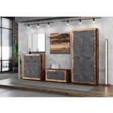 Modern Living Garderobna Omara Luna, Grafit, Stari Hrast | Shoptok.si