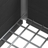  Povišena vrtna gredica Siva 100 x 30 x 42 cm WPC i aluminij | shoptok.hr