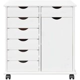  Mobilni ormar Bijelo 63 5 x 39 x 65 5 cm Čvrsto borovo drvo - Bijelo | shoptok.hr
