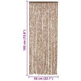  Zastor protiv muha bež-tamnosmeđi 56x185 cm od šenila | shoptok.hr