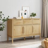 vidaXL Komoda FLORO voštano smeđa 114 x 43 x 74 cm od masivne borovine | shoptok.hr
