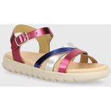 Geox Otroški sandali SANDAL SOLEIMA vijolična barva