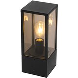 QAZQA Stoječa zunanja svetilka črna z dimom 40 cm IP44 - Charlois | Shoptok.si