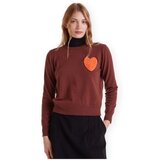 Compania Fantastica Puloverji COMPAÑIA FANTÁSTICA Knit 10239 - Brown Kostanjeva Cene