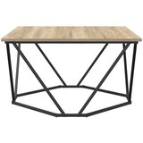  Kava Stol Sonoma hrast 80 x 80 x 45 cm Inženjerska drva i čelik | shoptok.hr