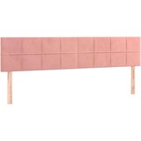 vidaXL Krevet box spring s madracem LED ružičasti 120x190cm baršunasti | shoptok.hr