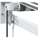 Tenda Zložljiva tenda antracit in bela 4,5x3 m blago in aluminij | Shoptok.si